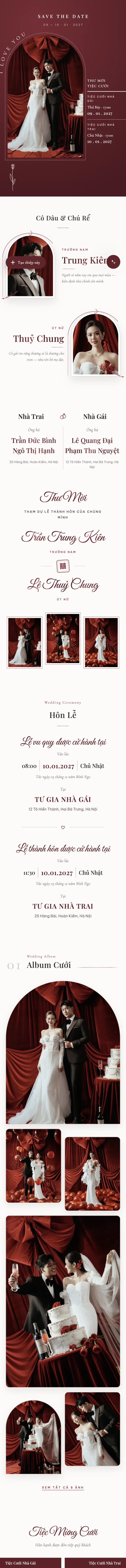 Preview mẫu thiệp Sắt Son